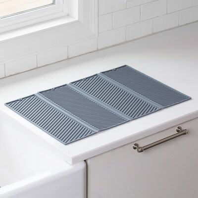 Better Houseware Silicone Dish Racks, Gray (BTH3419)