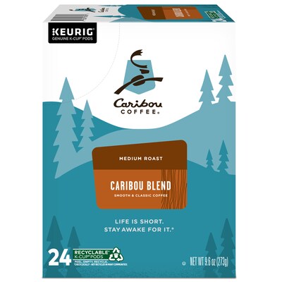 Caribou Blend Coffee Keurig® K-Cup® Pods, Medium Roast, 24/Box (6992)