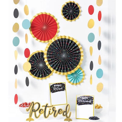 Party City Retirment Backdrop Kit, Multicolored, 13/Pack (AM245039)