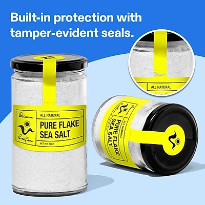 Avery Laser/Inkjet Sealing Labels, 5-7/8" x 4", Neon Yellow, 240 Labels/Box (19479370803)