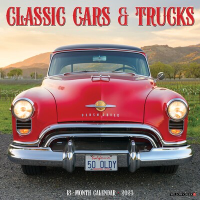 2025 Willow Creek Classic Cars & Trucks 12 x 12 Monthly Wall Calendar (42410)