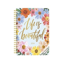 2024 BrownTrout Bonnie Marcus 6 x 7.75 Weekly & Monthly Desk Planner, Multicolor (9781975466589)