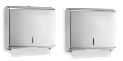 Alpine Industries Centerpull Paper Towel Dispenser, Stainless Steel, 2/Pack (481-2PK)