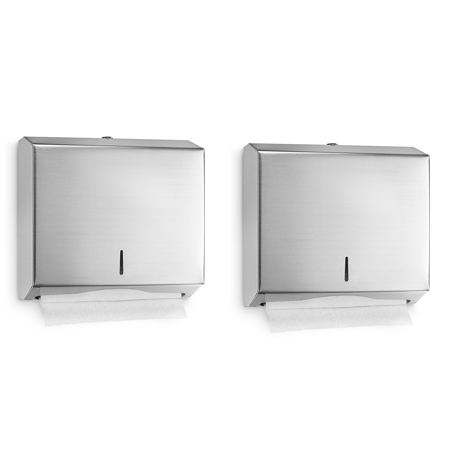 Alpine Industries Centerpull Paper Towel Dispenser, Stainless Steel, 2/Pack (481-2PK)