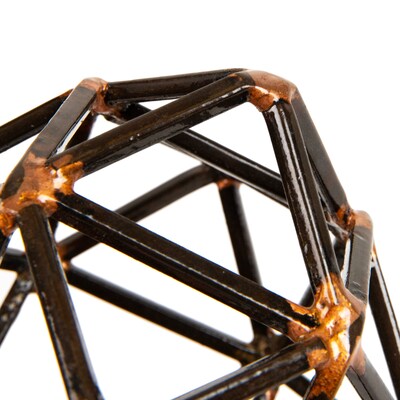 Mind Reader Metal Geometric Sculpture, Black (DECO-BLK)