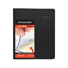 2024 AT-A-GLANCE QuickNotes 8 x 10 Weekly & Monthly Appointment Book, Black (76-01-05-24)