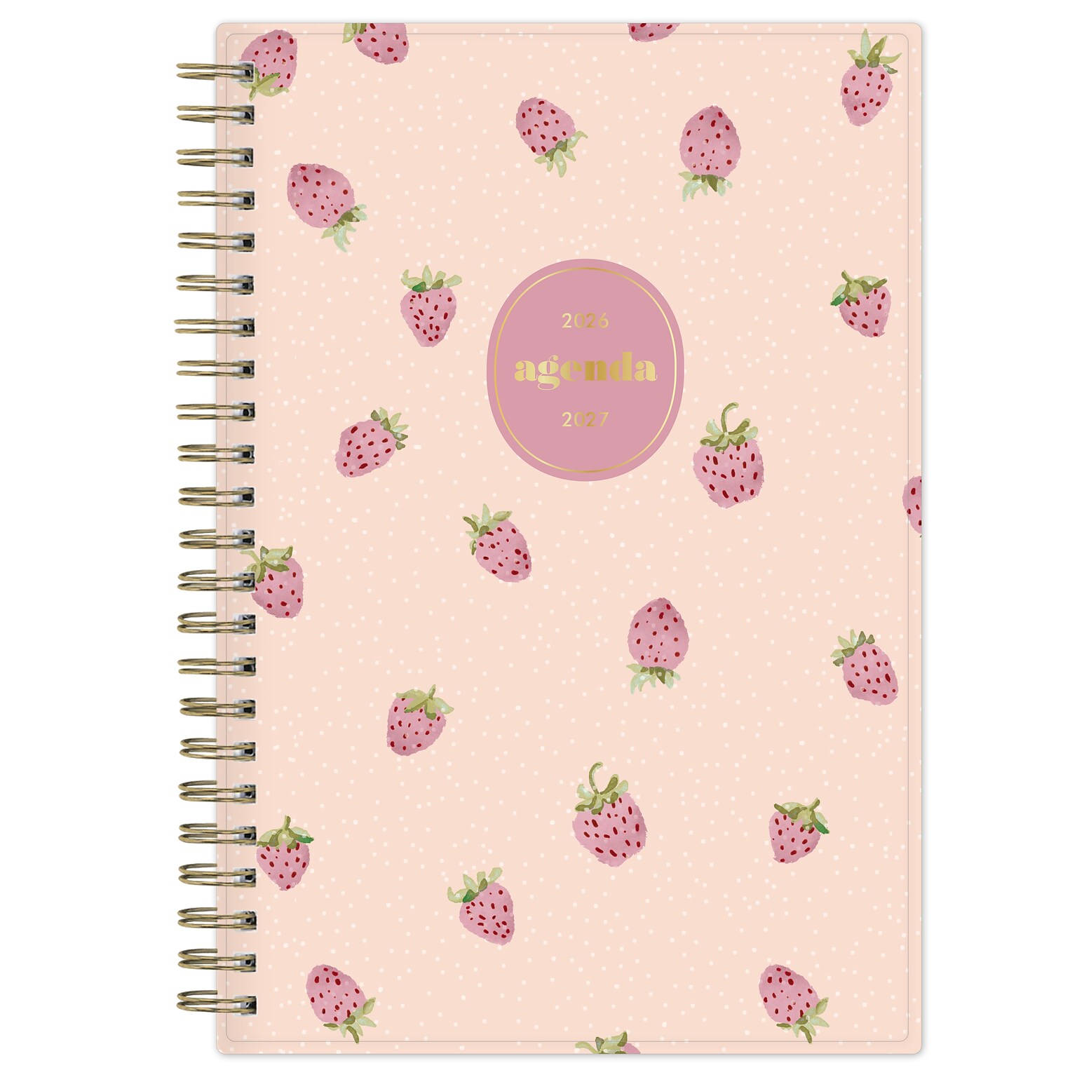 2026-2027 Blue Sky Sincerely Jules Berry Rose 5 x 8 Academic Year Weekly & Monthly Planner, Plastic Cover, Berry Rose (159105)