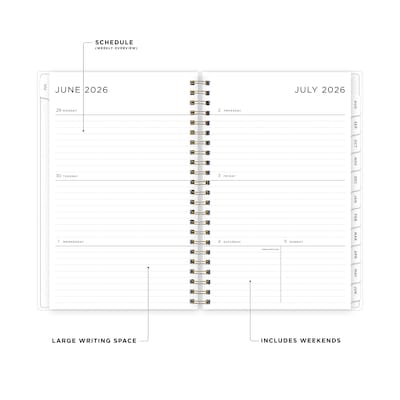2026-2027 Blue Sky Smoke Frosted 5 x 8 Academic Weekly & Monthly Planner, Plastic Cover (133682-A27)