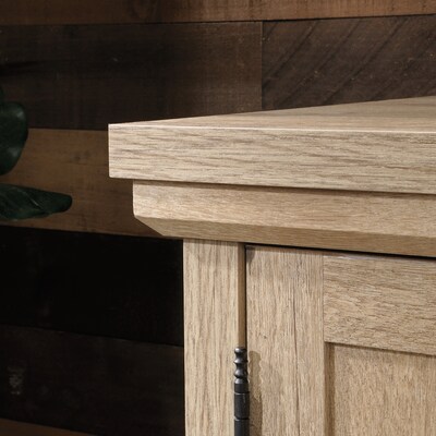 Sauder Aspen Post 30"H Storage Credenza with 2 Shelves, Prime Oak (427018)
