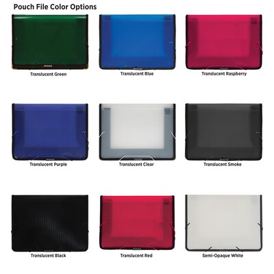 One Color Imprint Polypropylene Pouch File