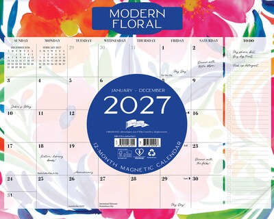 2027 Willow Creek 8 x 10 Monthly Wall Calendar, Assorted Colors (67055)