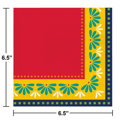 Creative Converting Fiesta Pottery Paper Napkins, 48/Pack (DTC362829NAP)