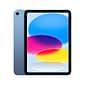 Apple iPad 10.9" Tablet, 64GB, WiFi + Cellular, 10th Generation, Blue (MQ6K3LL/A)