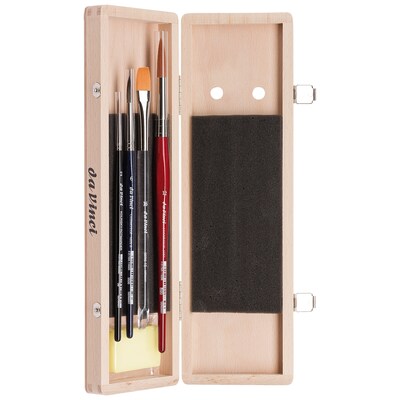 da Vinci Watercolor Synthetic Bristle, Assorted Brushes, 5/Pack (DVXVA52600)