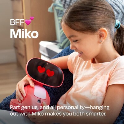 Miko 3 AI-Powered Smart Robot for Kids, Martian Red (EM03R)