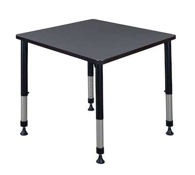 Regency Height Adjustable Kee 30 Square Classroom Table, Grey (TB3030GYAPBK)