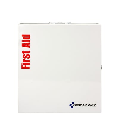 First Aid Only SmartCompliance Office Cabinet, ANSI Class A/ANSI 2021, 50 People, 202 Pieces, White, Kit (746004-021)