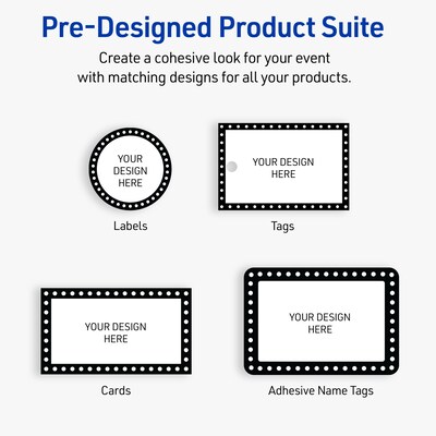 Avery Laser/Inkjet Circle Multipurpose Labels, 2" Dia., White, 120/Pack (S00-D26)