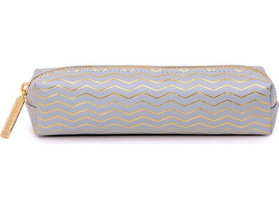 Pukka Pad Haze Faux Leather Zipper Pencil Case, Blue (9981(BE)-HZE)