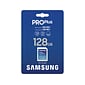 Samsung PRO Plus 128GB Full Size SDXC Memory Card, U3 Class, UHS-I, V30 (MB-SD128S/AM)