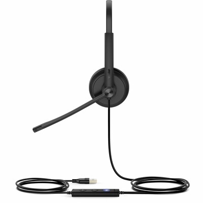 YeaLink UHD342 USB-A Noise Canceling Stereo Phone & Computer Headset, UC Certified (1308064)