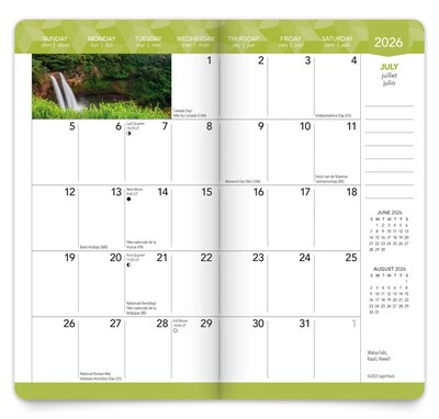 2026-2027 BrownTrout Tropical Islands 3.5" x 6.5" Monthly Planner (9798330705993)