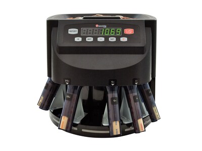 Cassida C200 Coin Sorter, 5 Compartments, Black (C200)
