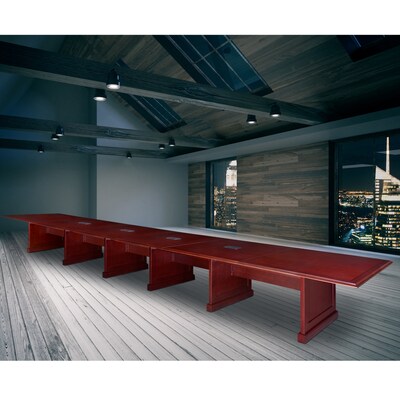 Regency Prestige 24 Modular Conference Table w/ 4 Power Data Grommets, Mahogany (TVCTRC28852MH)
