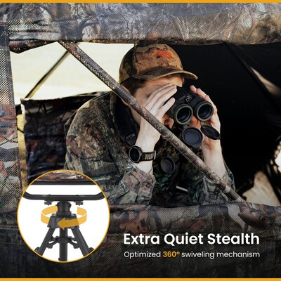 Arrowhead Outdoor Quiet 360°-Swivel Outdoor Chair, Camouflage (TSRTKKS0347U)