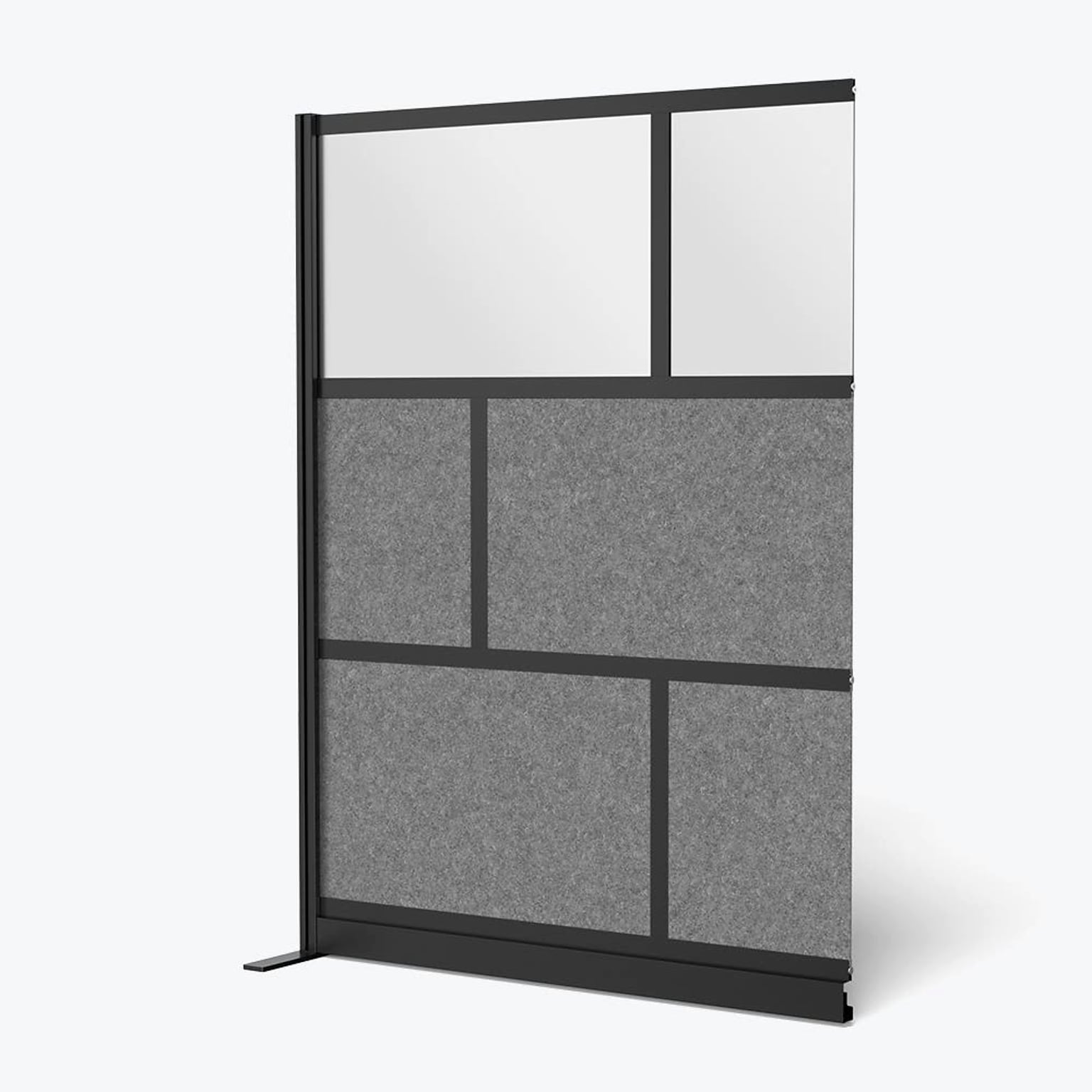 Luxor Expanse Modular Wall Add-On, 53 x 70, Black (MW-5370-XCGB)