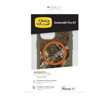 OtterBox Defender Series Pro XT MagSafe Phone Case for Apple iPhone 17, Shock Absorbing, Realtree APX (77-98412)