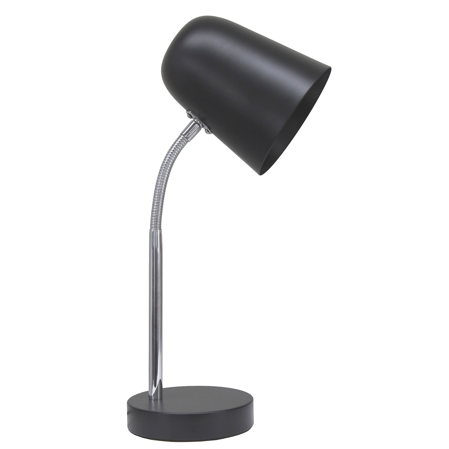 Simple Designs Sleek Essentials LED Desk Lamp, 15.28, Black (LD1075-BLK)