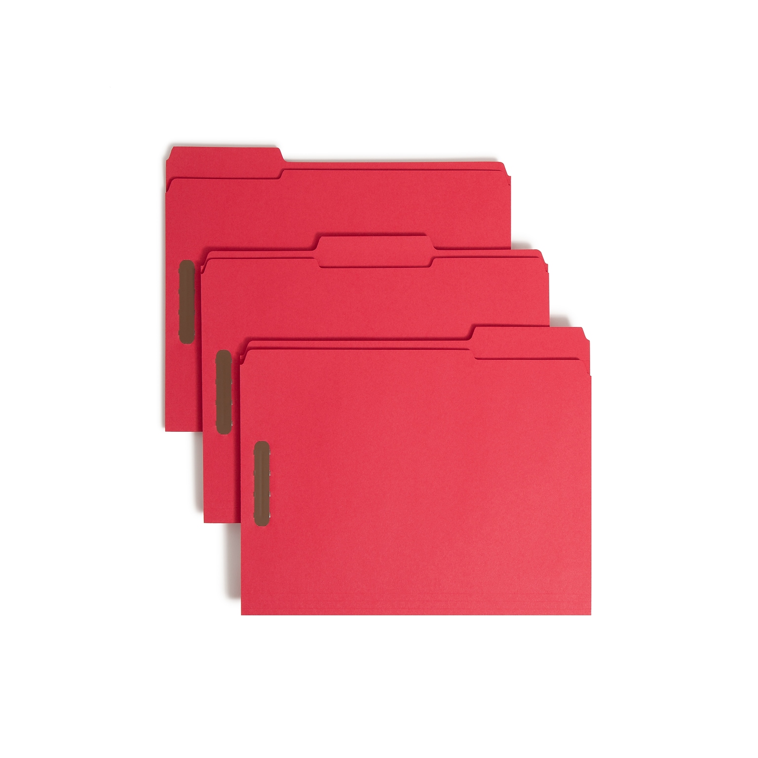 Smead Card Stock Classification Folders, Reinforced 1/3-Cut Tab, Letter Size, Red, 50/Box (12740)