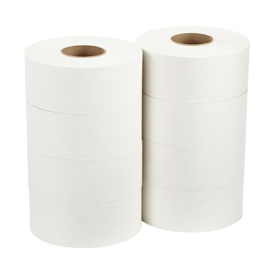 Pacific Blue Recycled Jumbo Jr. Toilet Paper, 2-Ply, White, 1000 ft./Roll, 8 Rolls/Carton (12798)