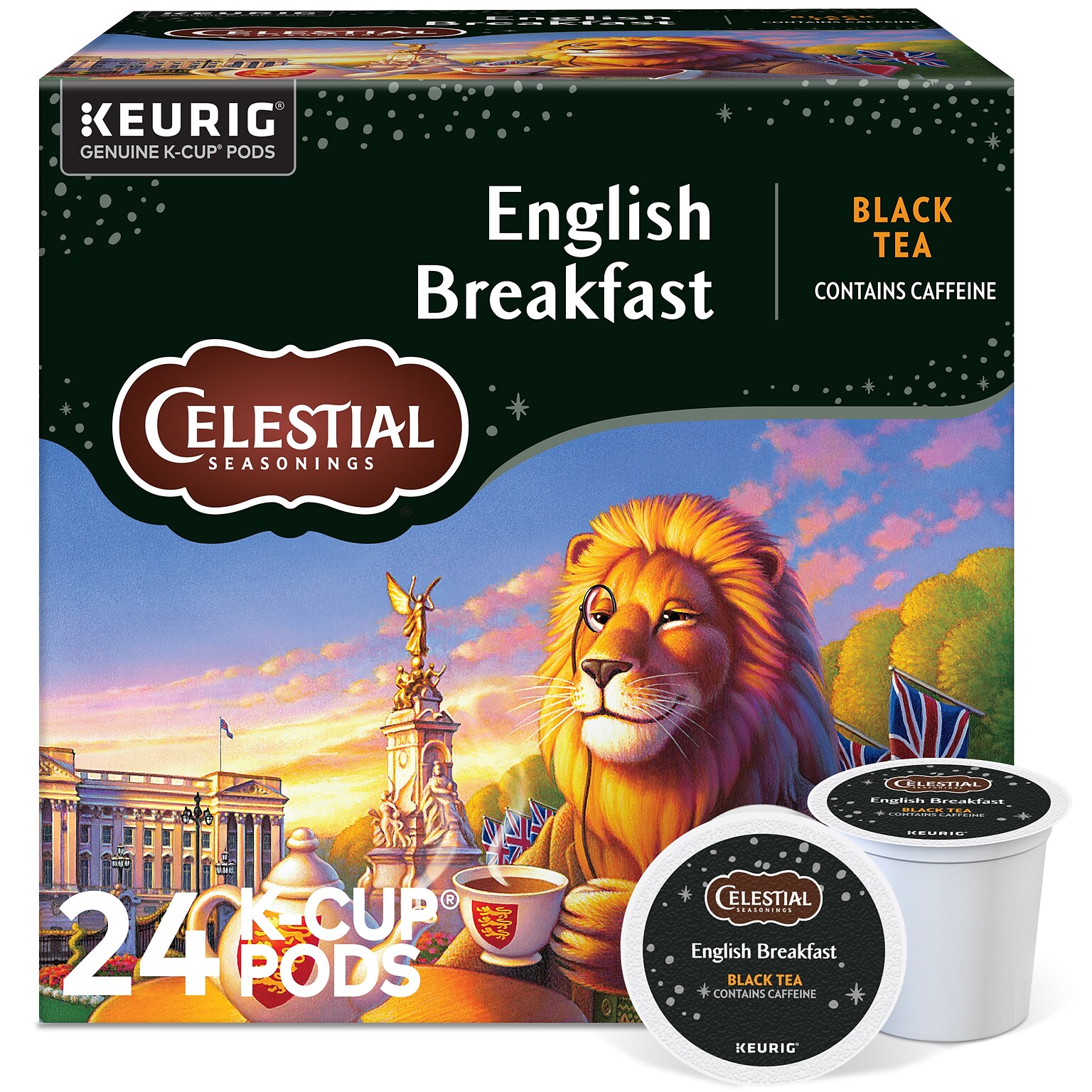 Celestial Seasonings Breakfast Blend Black Tea, Keurig® K-Cup® Pods, 24/Box (5000330008)