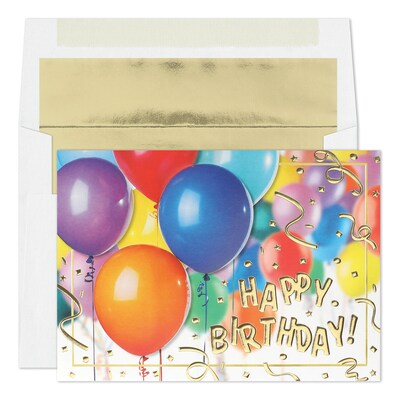 Custom Happy Celebration Cards, with Envelopes, 7 7/8 x 5 5/8 Birthday Card, 25 Cards per Set