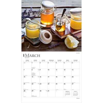 2027 BrownTrout Kitchen 14" x 12" Monthly Wall Calendar, Assorted Colors (9798330709229)