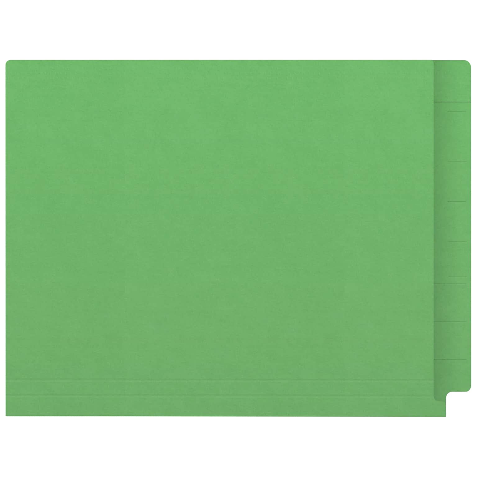 Medical Arts Press Kardex Match Reinforced End Tab File Folder, Straight Cut, Letter Size, Green, 50/Box (S-09483-GRN)