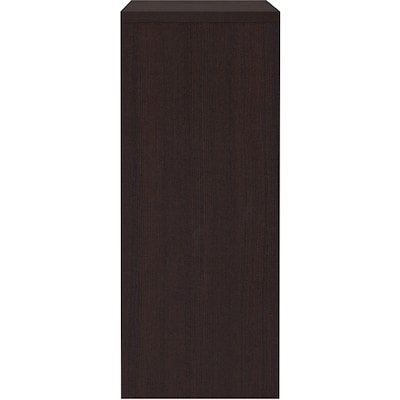 Lorell Essentials Series 60"W Stack-on Hutch with Doors, Espresso (LLR18270)