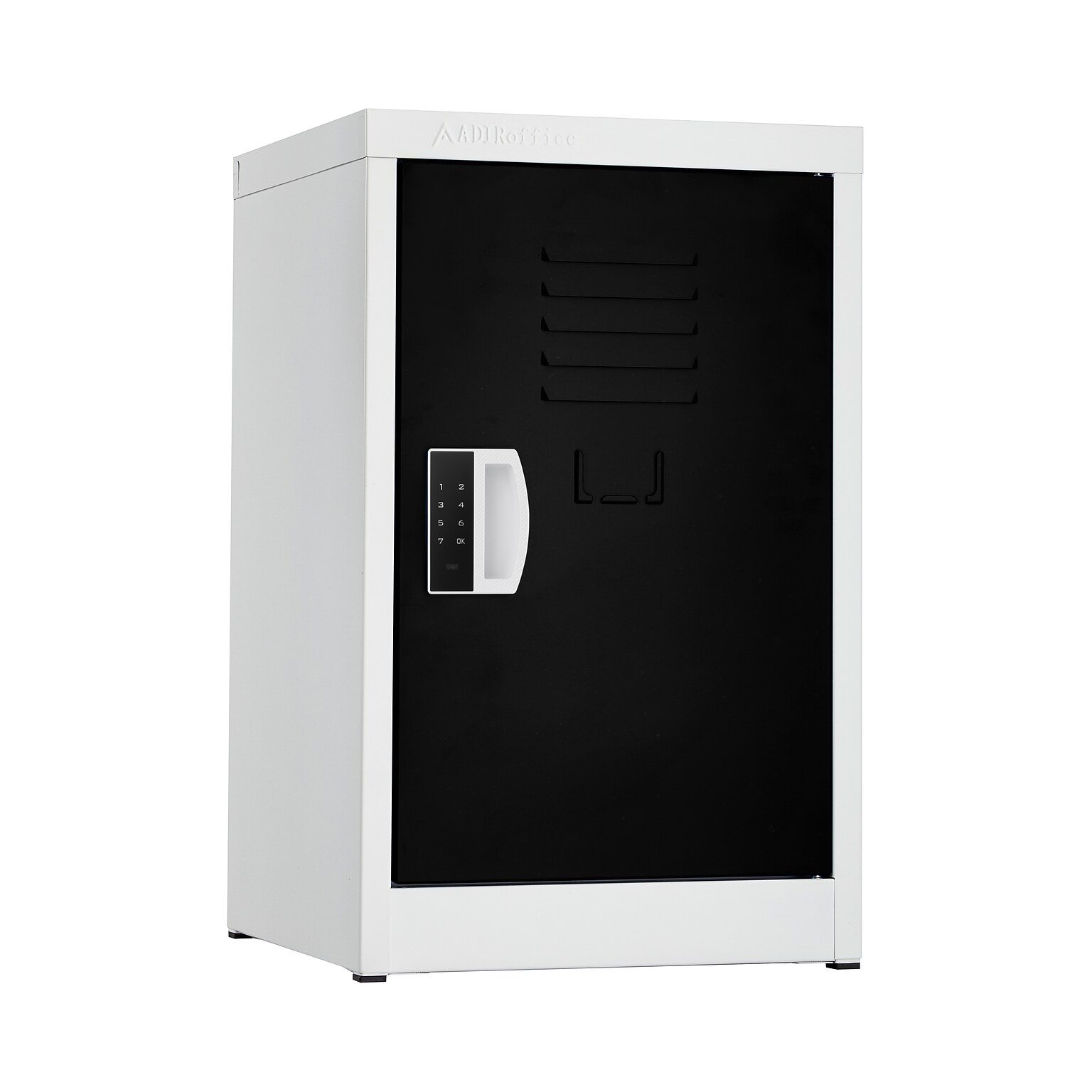 AdirOffice 24H Single Tier Black Storage Locker (ADI629-02-BLK-DL)