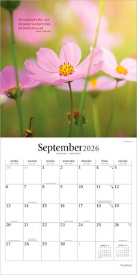 2026 Brush Dance Simplicity 12" x 12" Monthly Wall Calendar (9798330705627)