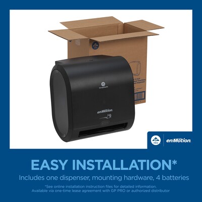 enmotion Automatic Hardwound Paper Towel Dispenser, Black (59498A)