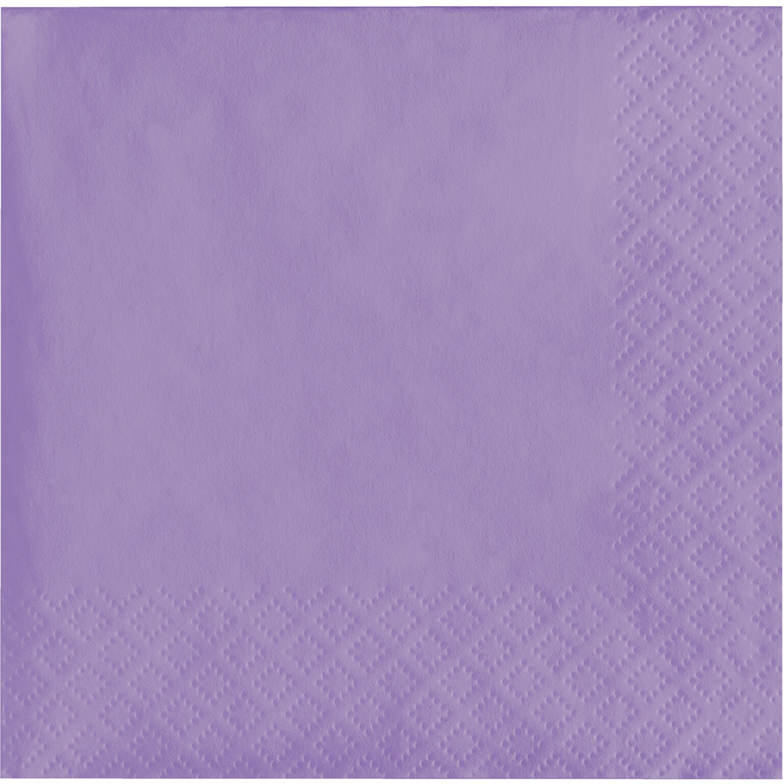 Creative Converting Touch of Color Beverage Napkins, 2-ply, Luscious Lavender Purple, 600/Carton (139186154)