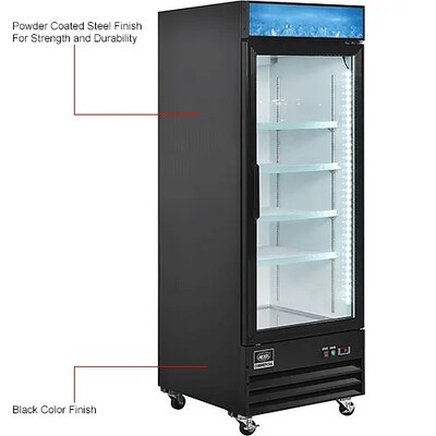 Global Industrial Nexel Merchandiser Refrigerator, 1 Glass Door, 23 Cu. Ft. (243005)