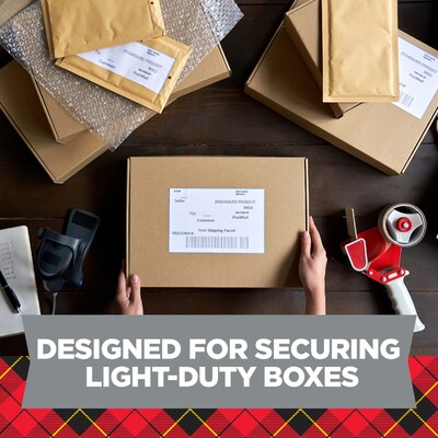 Scotch® Lightweight Shipping Packing Tape, 1.88" x 54.6 yds., Clear, 6 Rolls (3350-6)