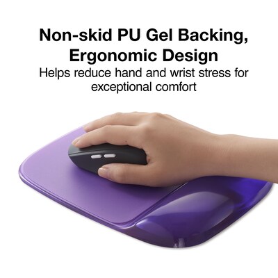 Gel Mouse Pad/Wrist Rest Combo, Purple (18265)