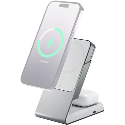 ALOGIC Matrix Magnetic Wireless Charging Station, 15W, 4.9 ft., White (MSCDDWH)