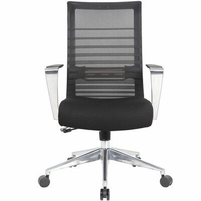 Lorell Horizontal Mesh Ergonomic Fabric Mesh Swivel Executive Chair, Black (LLR00580)