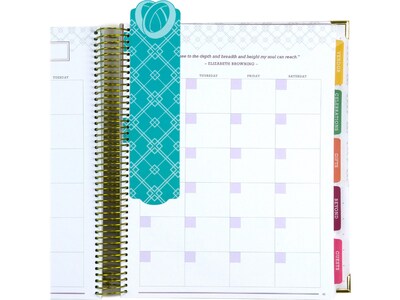 Global Printed Products 9" x 11" Wedding Planner, Hardcover, White/Gold (GPP-PLNR-GLD)