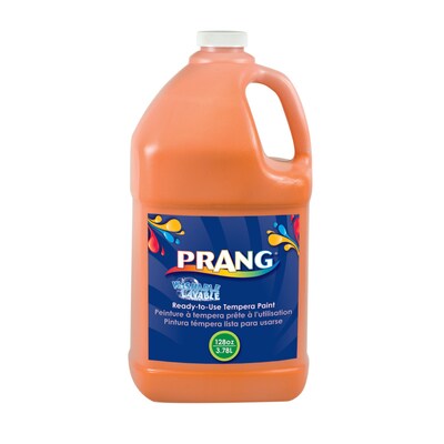 Prang Washable Ready-to-Use Paint, Orange, 128 oz.